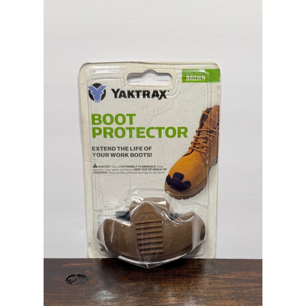 Yaktrax Boot Protector Extend Life‎ Work Boots Brown One Pair